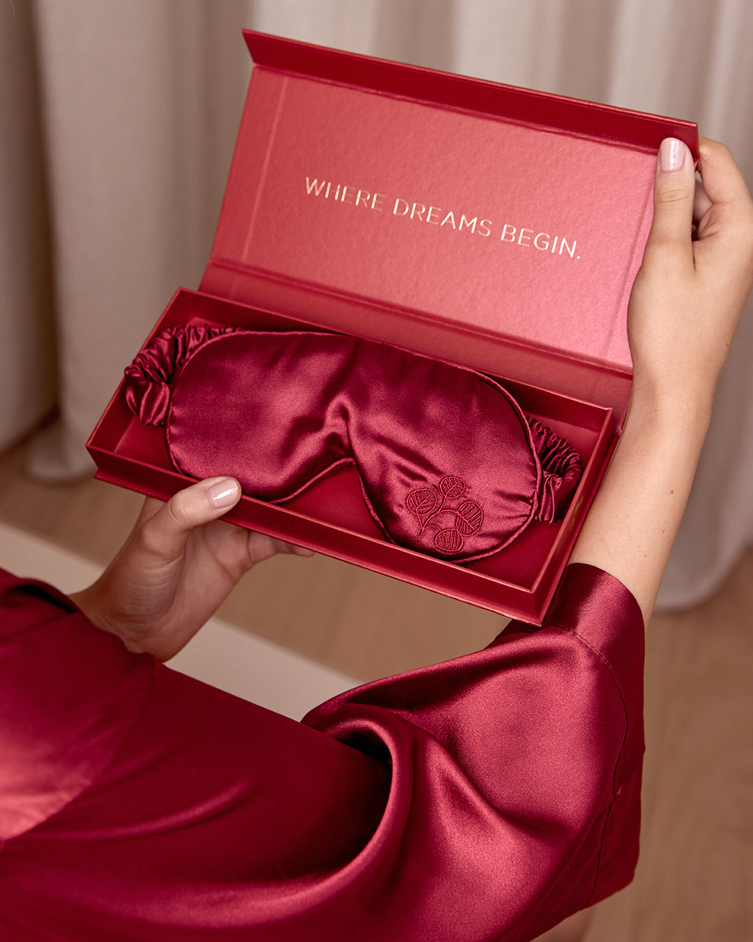 Sleep Eye Mask - Ruby