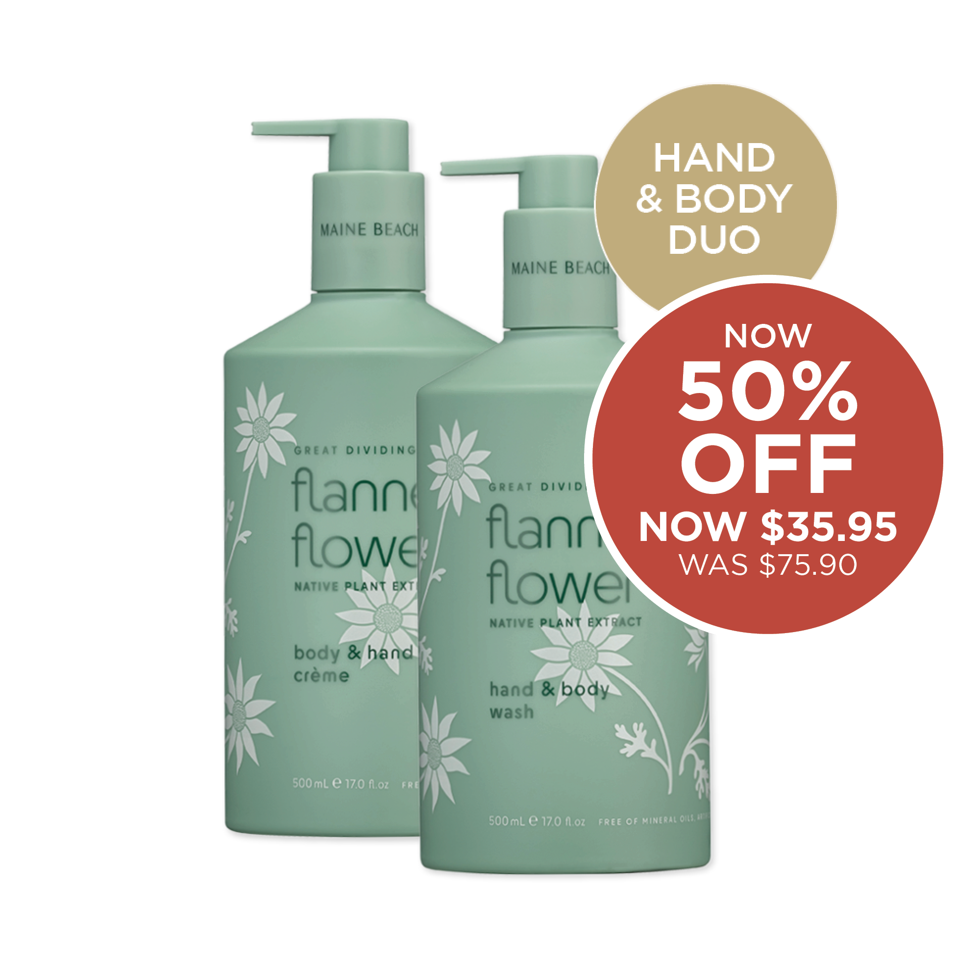 Flannel Flower - Hand & Body Duo 2 x 500ml