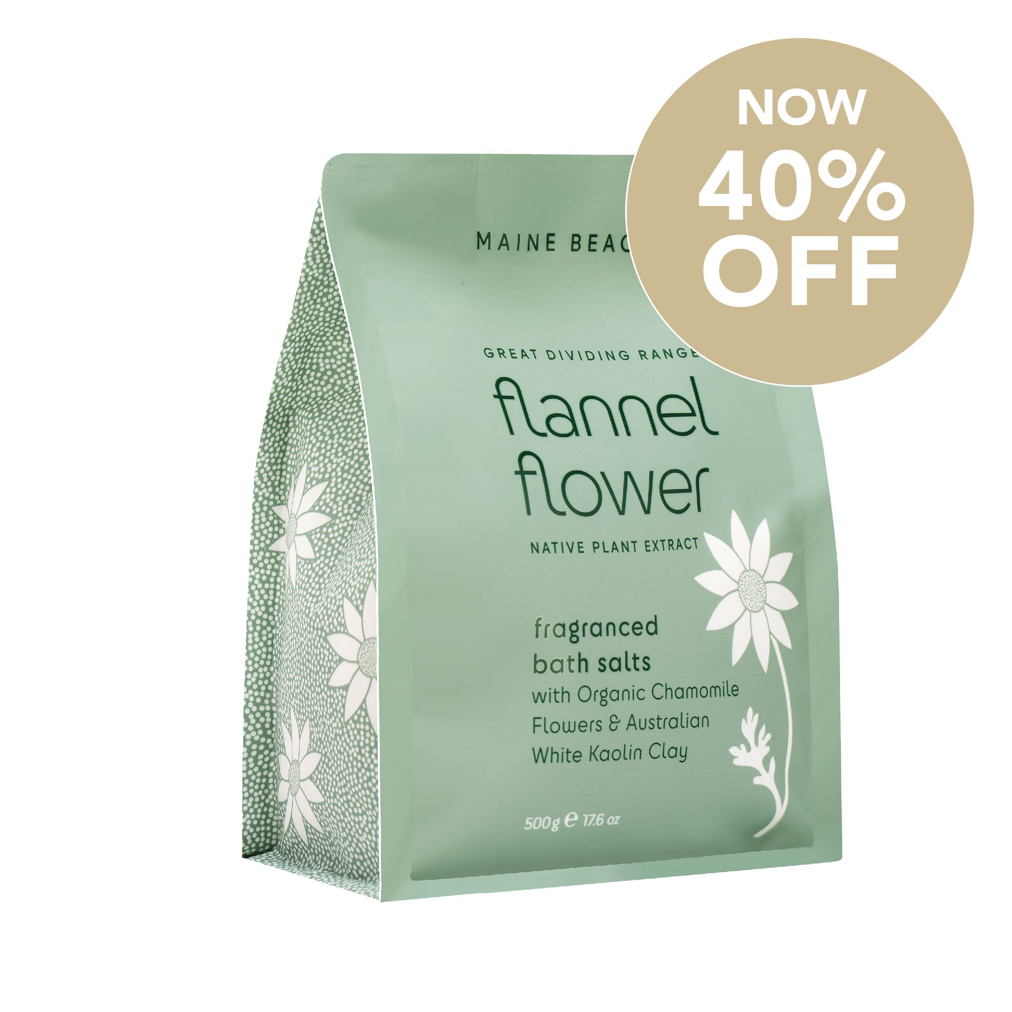 Flannel Flower - Fragranced Bath Salts Pouch 500g